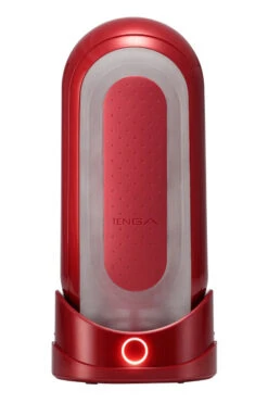 Flip 0 (Nul) Rood Masturbator Plus Met Verwarmende Binnenwerk