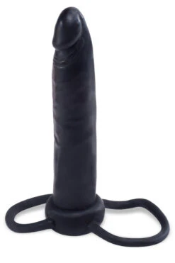 Anaal Dildo Met Cock En Balring