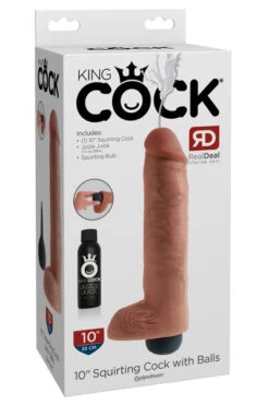 Spuitende Lul Met Ballen 25 cm Natural -Sensueel Winkel 05422700000 b