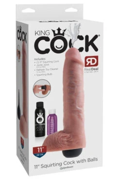 Spuitende Lul Met Ballen 29 cm Natural -Sensueel Winkel 05422880000 b