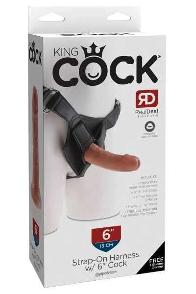 Voorbinddildo 15 cm Inclusief Harnas Licht Bruin 4 Voorbinddildo 15 cm Inclusief Harnas Licht Bruin - Afbeelding 2