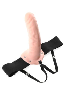 Holle Voorbind Penis 20Â cm Met Verstelbare Bandjes Blank