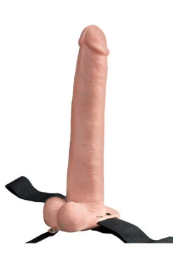 Holle Oplaadbare Strap-on Dildo Met Ballen 30 cm Bruin