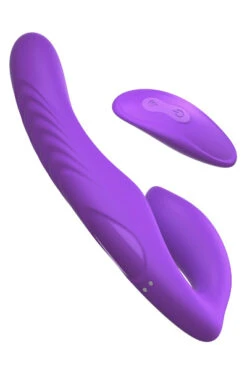 Dubbele Strap On Dildo Usb Oplaadbaar