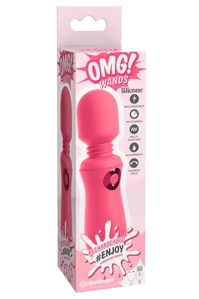 Oplaadbare Massagestaaf Roze 4 Oplaadbare Massagestaaf Roze - Afbeelding 2