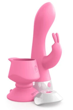 Wall Banger Rabbit Vibrator Met Afstandsbediening Licht Roze