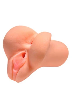 Realistische Vagina/anus Mastrubator Huidskleur Blank