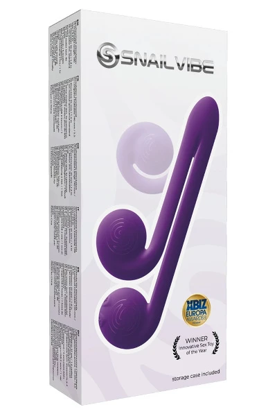 Vibrator Snail Vibe - 2 Motoren - 5 Vibratiestanden + Snelheden - Paars 4 Vibrator Snail Vibe - 2 Motoren - 5 Vibratiestanden + Snelheden - Paars - Afbeelding 2
