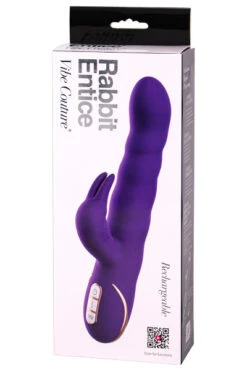 Entice Rabbit Vibrator Paars - Pulserend - Op-en-neer G Spot -Sensueel Winkel 05557200000 b