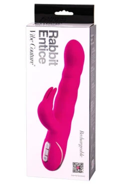 Entice Rabbit Vibrator Met Pulserende, Golfmassage - Rose -Sensueel Winkel 05557460000 b