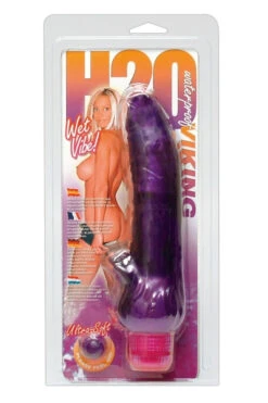 Paarse Vibrator Met Aders En Clit Stimulator -Sensueel Winkel 05626020000 b
