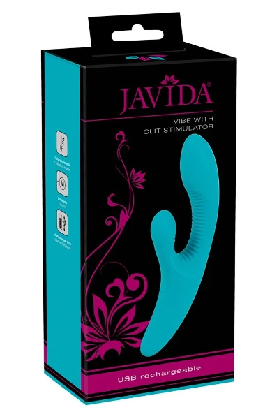 Javida Vibrator Met Clitstimulatie 4 Javida Vibrator Met Clitstimulatie - Afbeelding 2