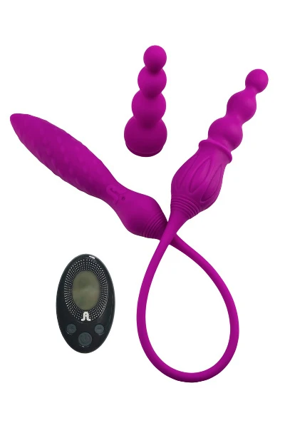 Dubbele Vibrator "2X Double Ended Vibrator" Met Afstandsbediening 3 Dubbele Vibrator "2X Double Ended Vibrator" Met Afstandsbediening