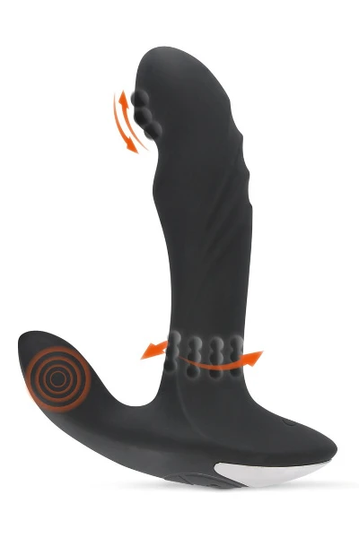 Anaalplug, 16,6 cm, Met Vibratie-, Draai- En Klopfunctie 4 Anaalplug, 16,6 cm, Met Vibratie-, Draai- En Klopfunctie - Afbeelding 2