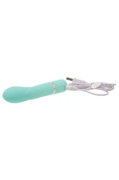 Slanke G-spot Vibrator Met Gebogen Schacht - Turquoise -Sensueel Winkel 05943690000 b