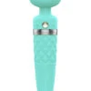 Massagestaaf Vibrator Met Swarovski Kristal - Mint Groen