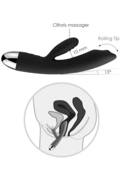 Trysta Rabbitvibrator Met 2 Motoren - Rood -Sensueel Winkel 05956590000 b