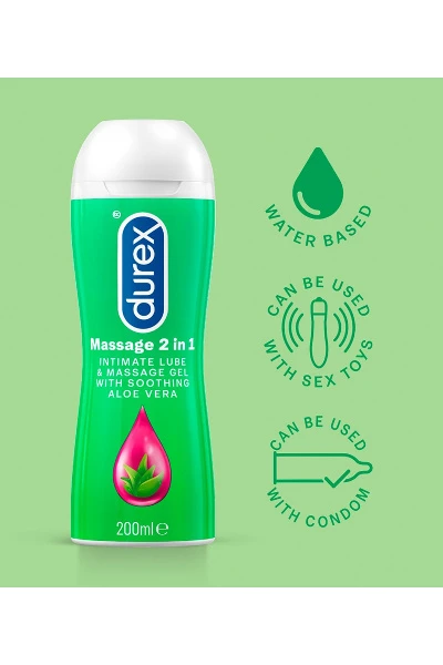 Durex Play 2in1 Aloë Vera 200 4 Durex Play 2in1 Aloë Vera 200 - Afbeelding 2