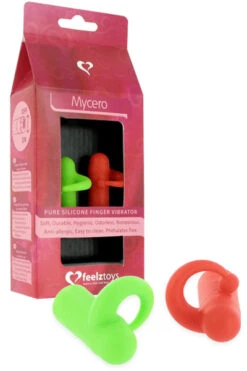 Feelztoys - Mycero Vingervibrator Groen Rood