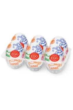 Tenga - Keith Haring Egg Street Masturbator (6 Stuks)