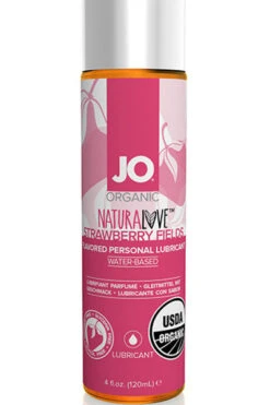 System Jo - Organic Naturalove Glijmiddel Aardbei 120 Ml