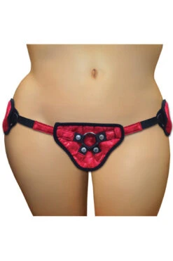 Sportsheets - Rood Kant & Satijn Korset Plus Size