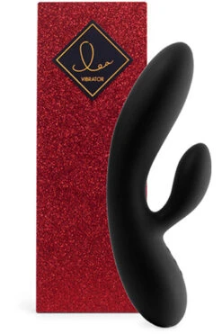 Feelztoys - Lea Rabbit Vibrator Zwart (glitter)