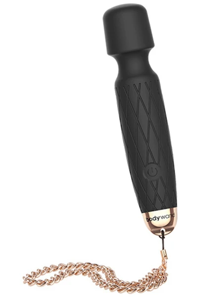 Bodywand - Luxe Mini Usb Wand Vibrator Zwart 3 Bodywand - Luxe Mini Usb Wand Vibrator Zwart