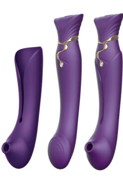 Zalo - Queen Set G-spot Pulsewave Vibrator Paars