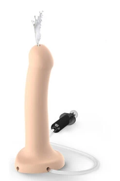 Strap-on-me - Semi-realistische Spuitende Dildo Sperma Vanille L