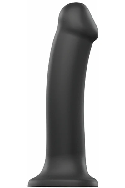 Strap-on-me - Semi-realistische Dual Density Buigzame Dildo Zwart M 3 Strap-on-me - Semi-realistische Dual Density Buigzame Dildo Zwart M