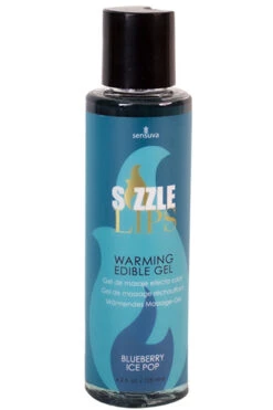 Sensuva - Sizzle Lips Verwarmende Eetbare Gel Bosbessen Ijs 125 Ml