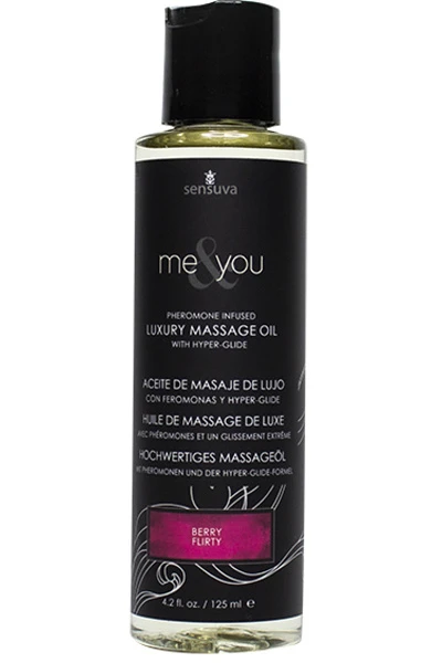 Sensuva - Me & You Berry Flirty Massage Olie 125 Ml 3 Sensuva - Me & You Berry Flirty Massage Olie 125 Ml